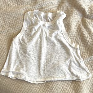 Lululemon white sheer crop top